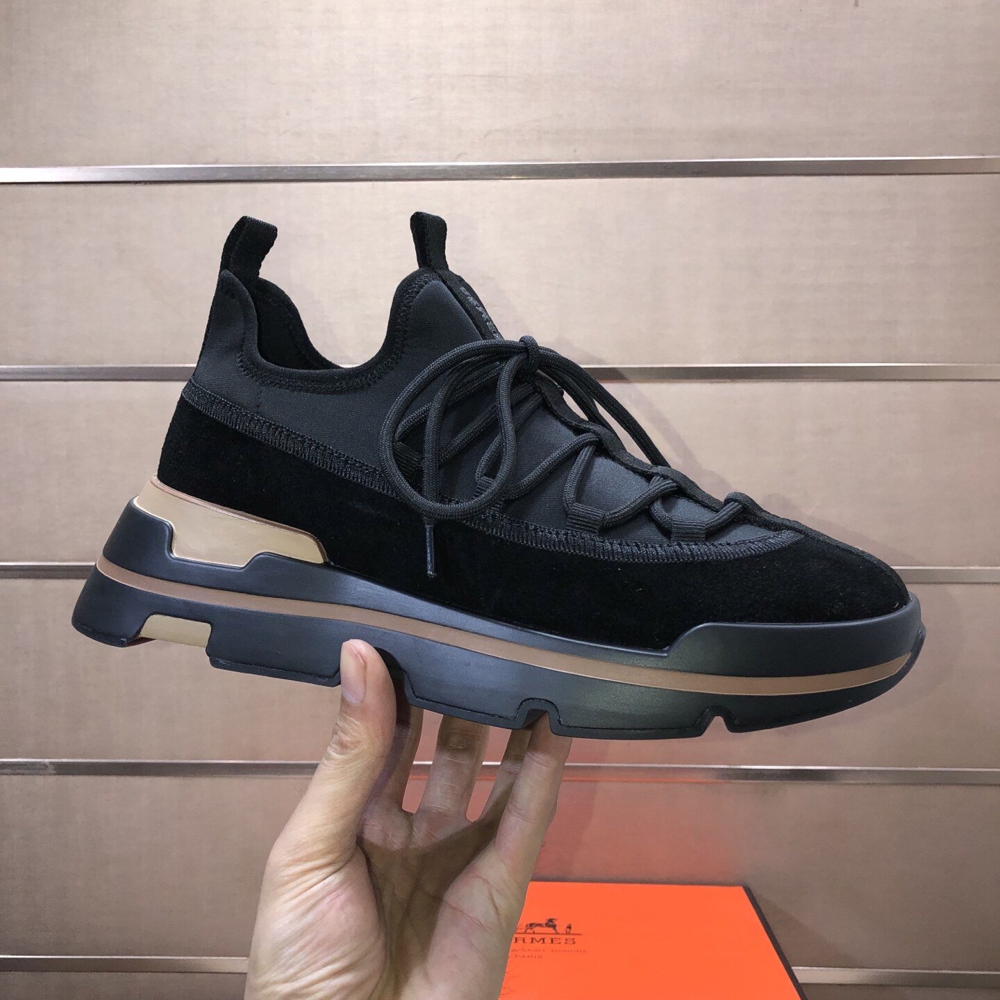 Hermès Baskets Bouncing noir