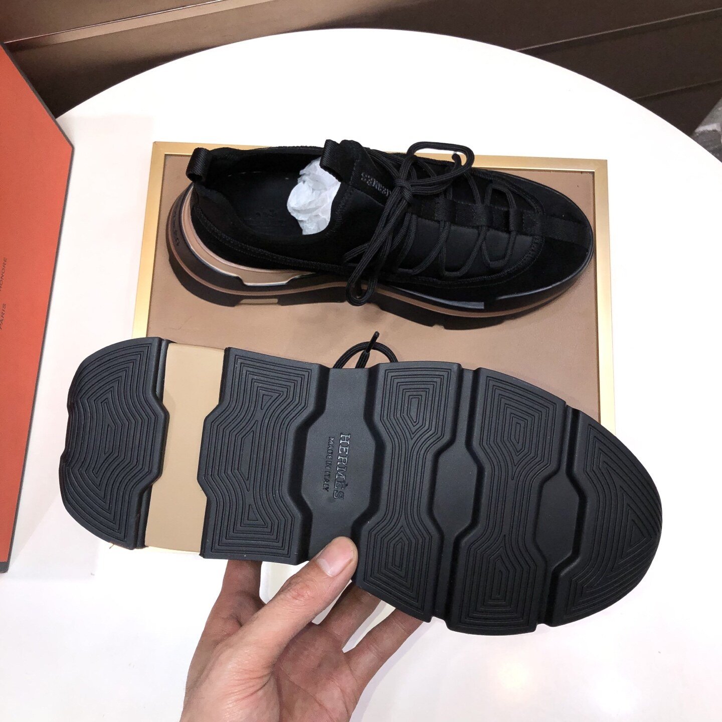 Hermès Baskets Bouncing noir