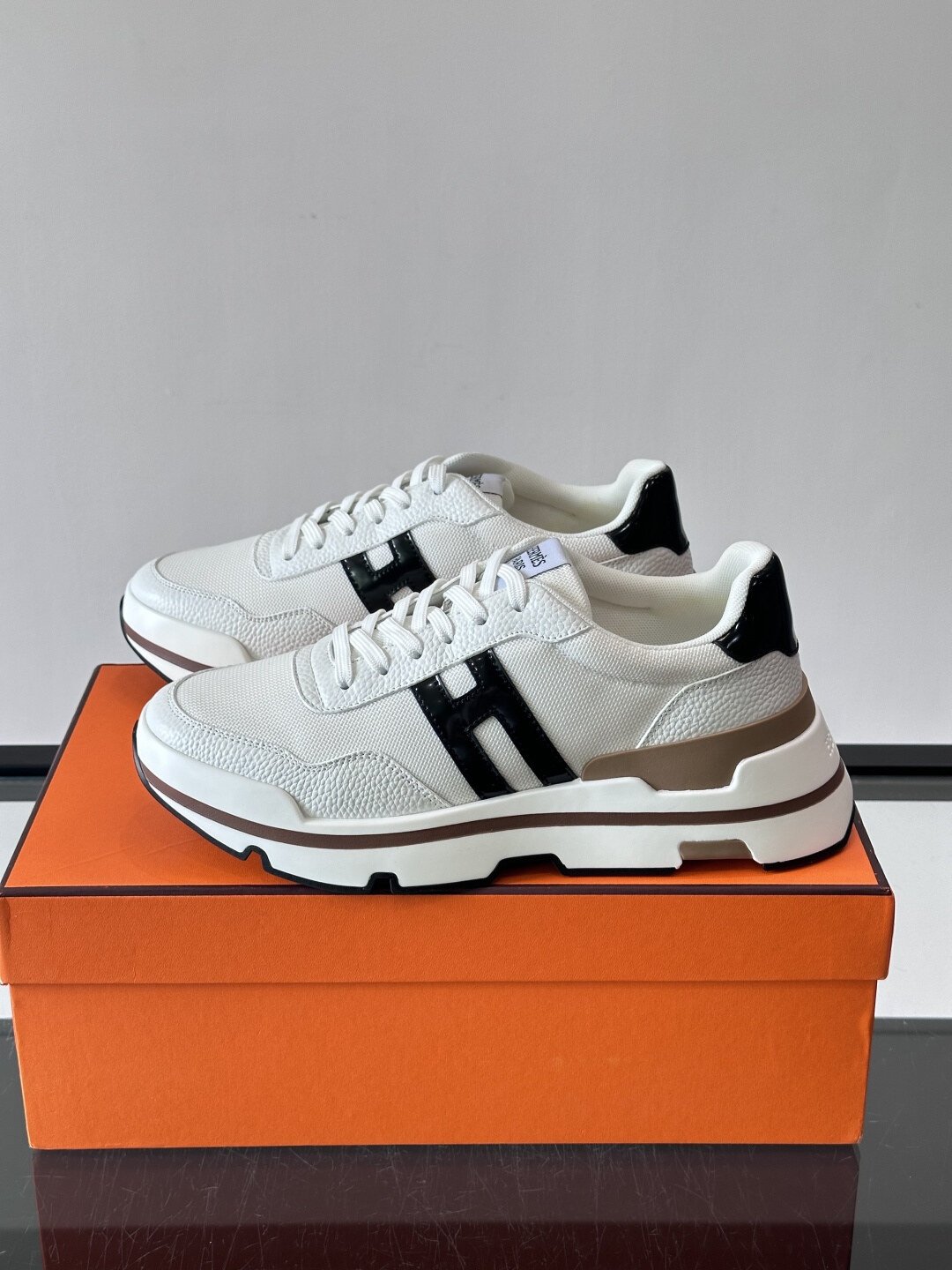 Hermès Baskets Bouncing blanc