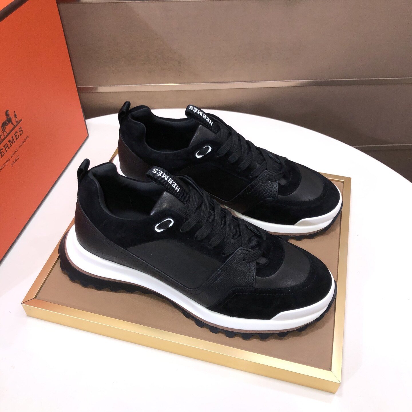 Hermès Baskets Bouncing noir