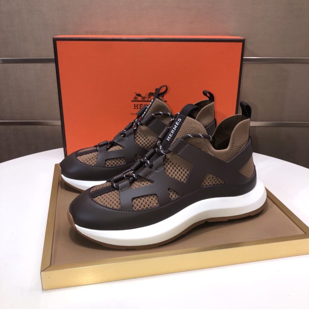 Hermès Baskets Bouncing marron