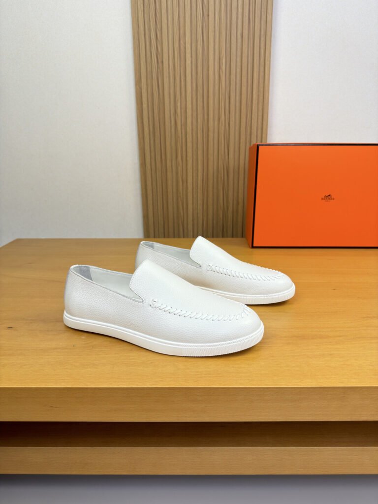 Hermès Mocassins Mocassin H blanc