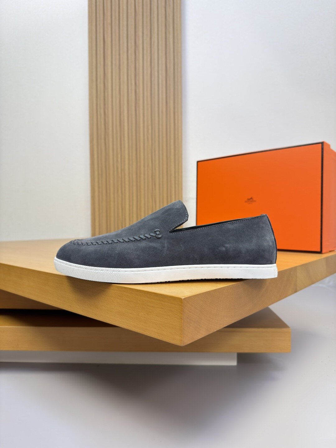 Hermès Mocassins Mocassin H gris