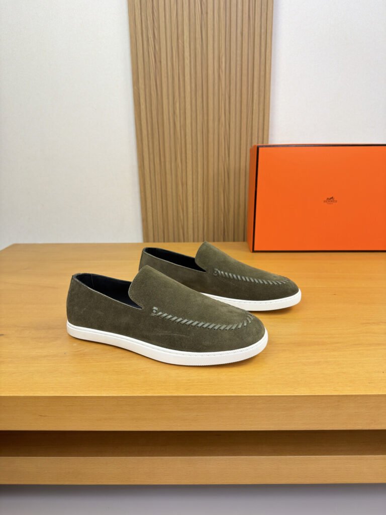 Hermès Mocassins Mocassin H kaki