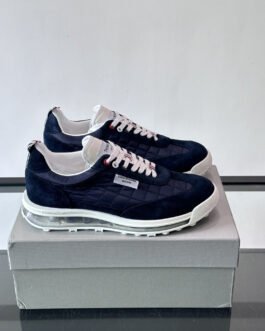 Thom Browne Baskets Tech Runner bleu marine