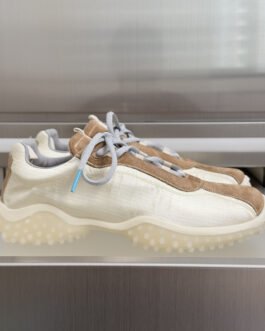Miu Miu Baskets Plume écru