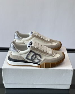 Dolce & Gabbana Baskets Portofino blanc, noir et beige