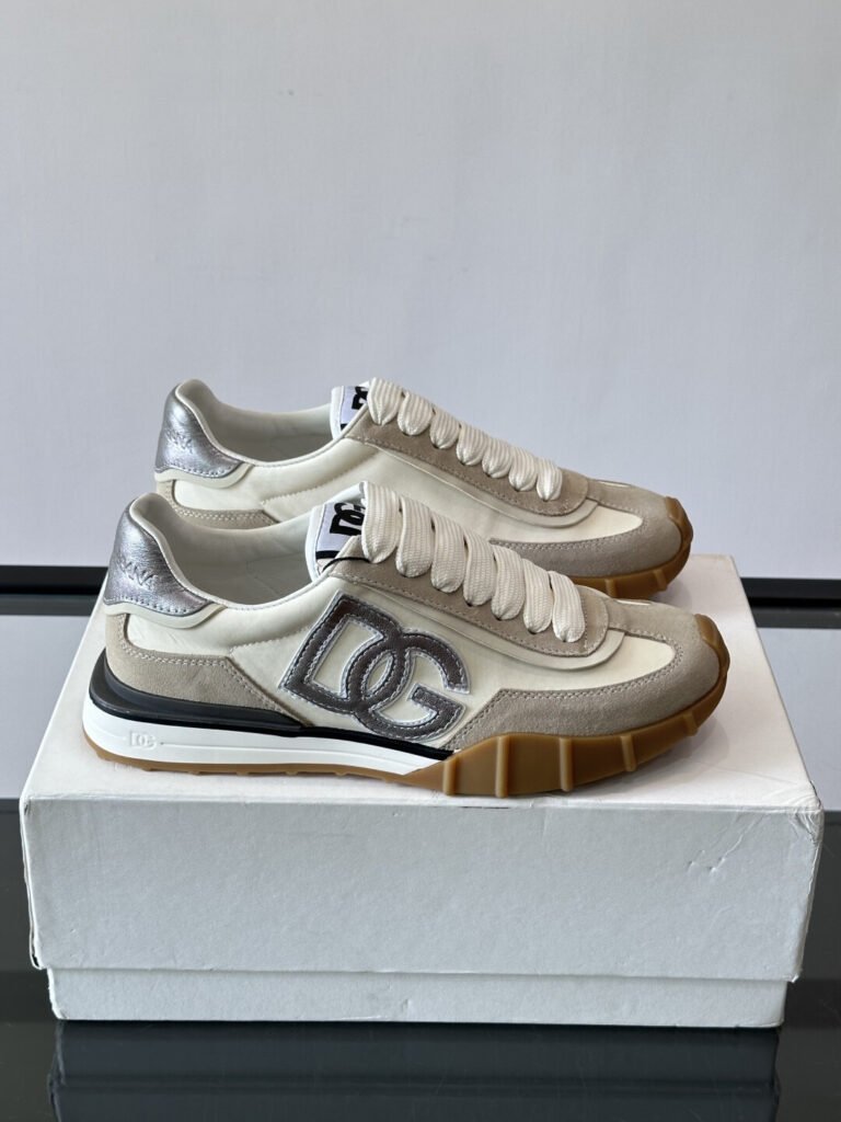 Dolce & Gabbana Baskets Portofino blanc, noir et beige