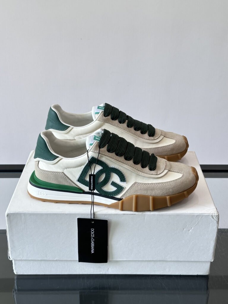 Dolce & Gabbana Baskets Portofino blanc et vert