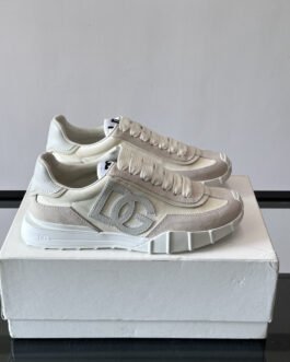 Dolce & Gabbana Baskets Portofino blanc et gris