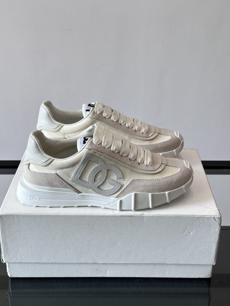 Dolce & Gabbana Baskets Portofino blanc et gris
