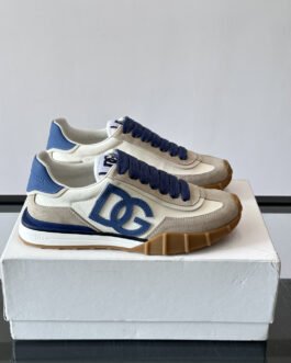 Dolce & Gabbana Baskets Portofino blanc et bleu
