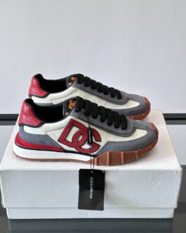 Dolce & Gabbana Baskets Portofino noir, blanc et rouge