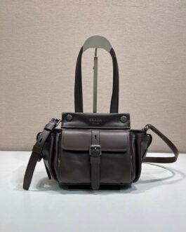 Prada Sac à main à boucle frontale et longues anses