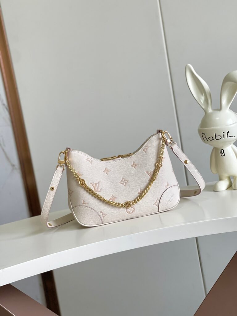 Louis Vuitton Boulogne sac Monogram écru et rose à chaîne