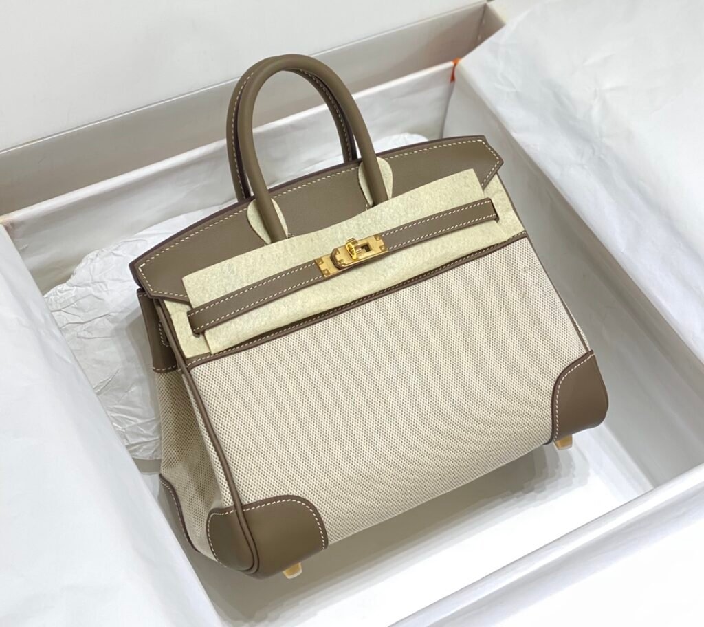 Hermès Birkin sac bicolore à panneaux clairs