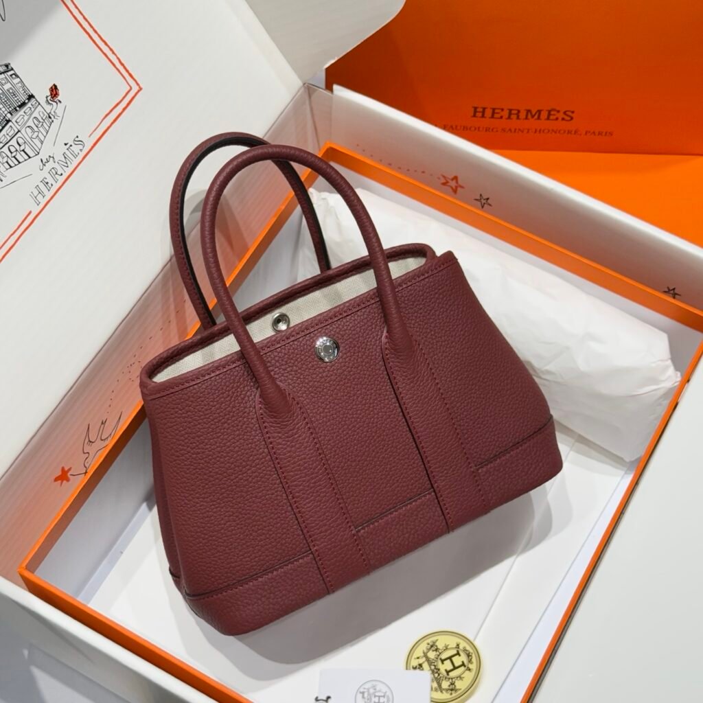 Hermès Garden Party cabas bordeaux