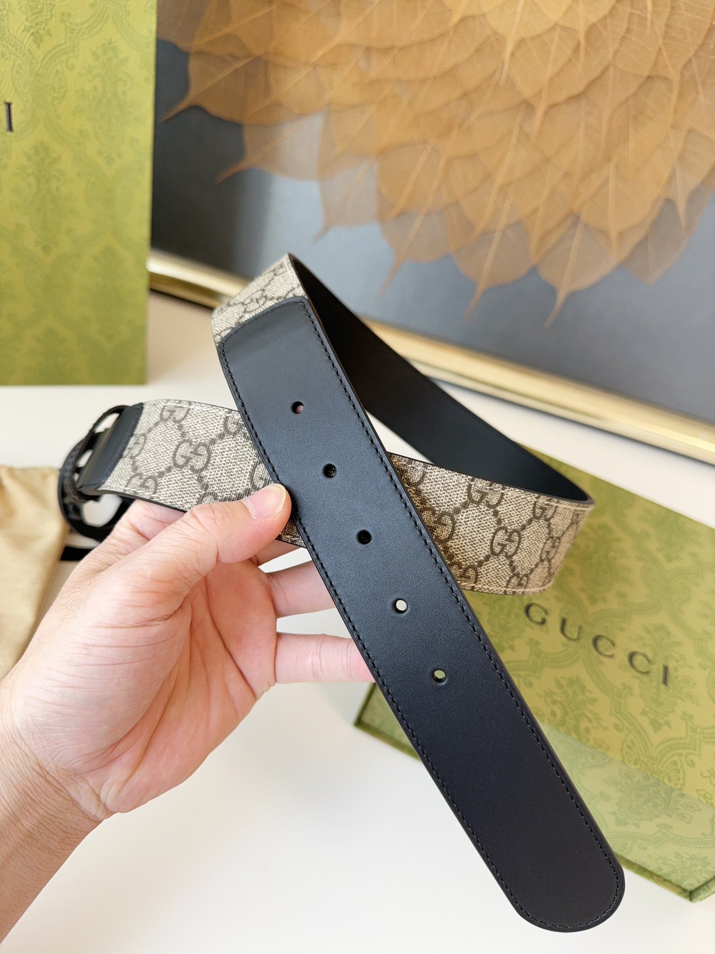 Gucci ceinture Interlocking G réversible