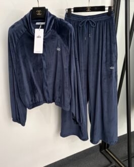 Alo ensemble velours veste et pantalon
