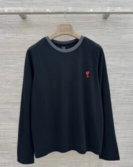AMI Paris pull Ami de Cœur rouge