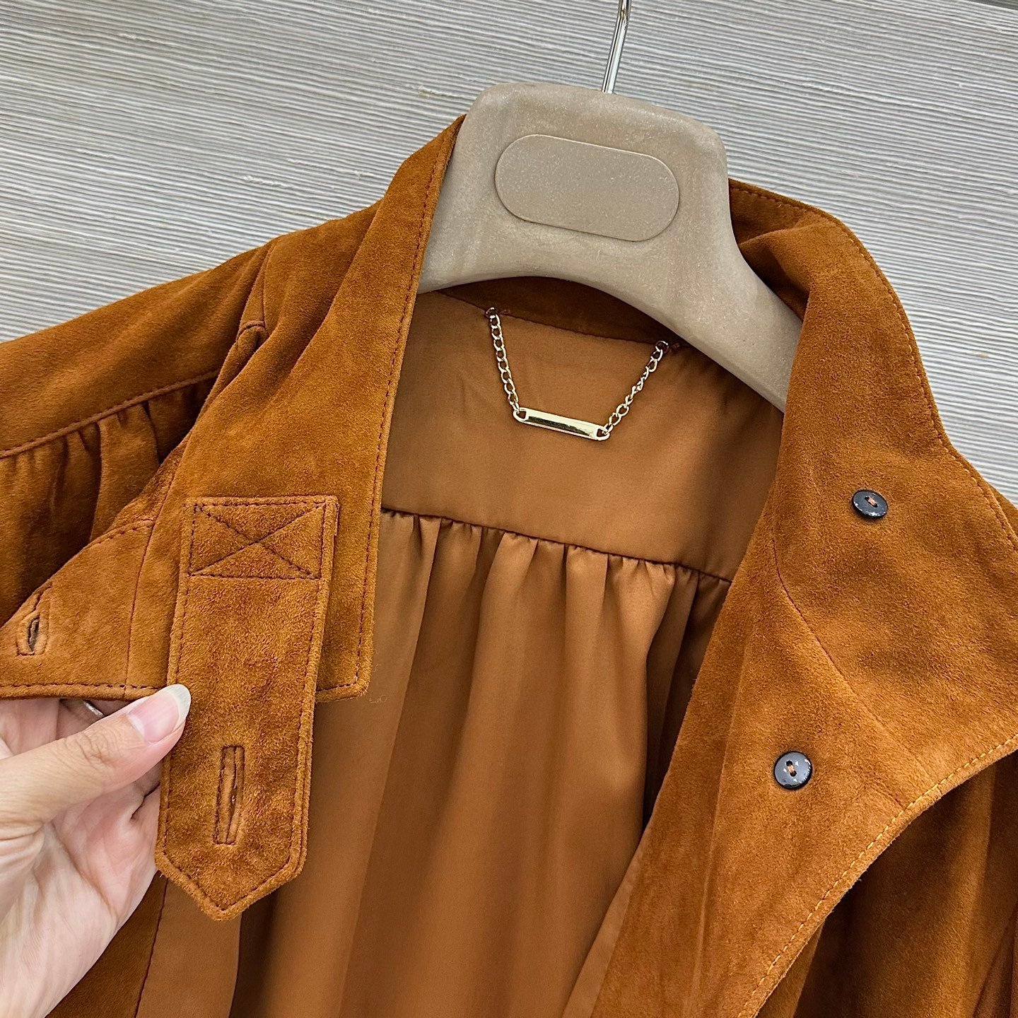 Chloé veste courte en velours camel
