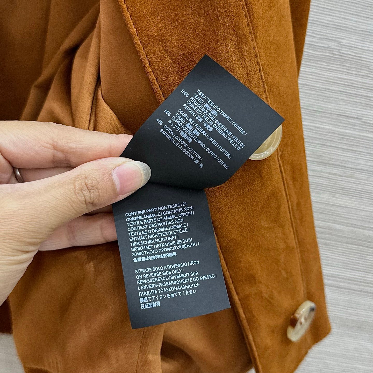 Chloé veste courte en velours camel
