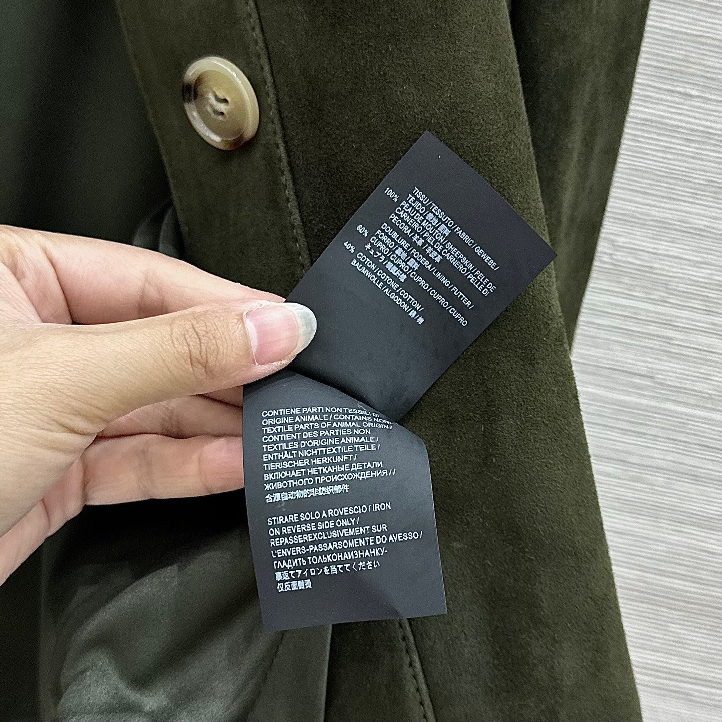 Chloé veste courte en velours vert