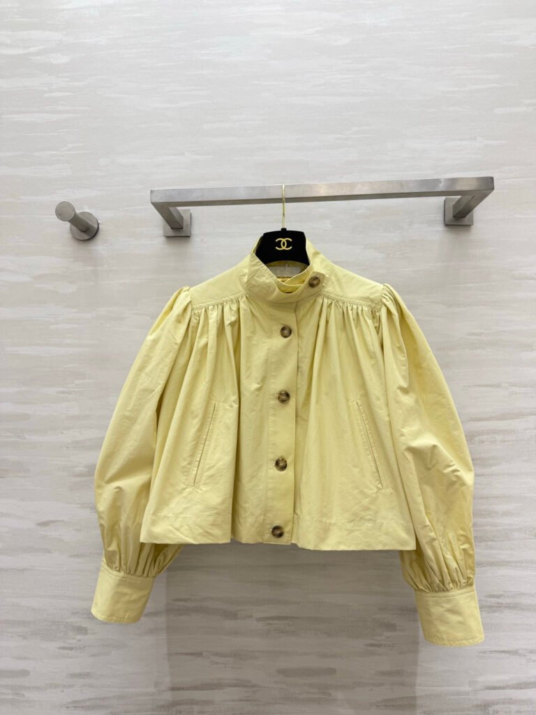 Chloé chemisier froncé jaune