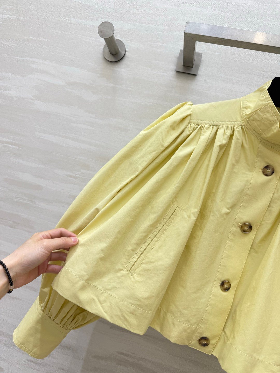 Chloé chemisier froncé jaune