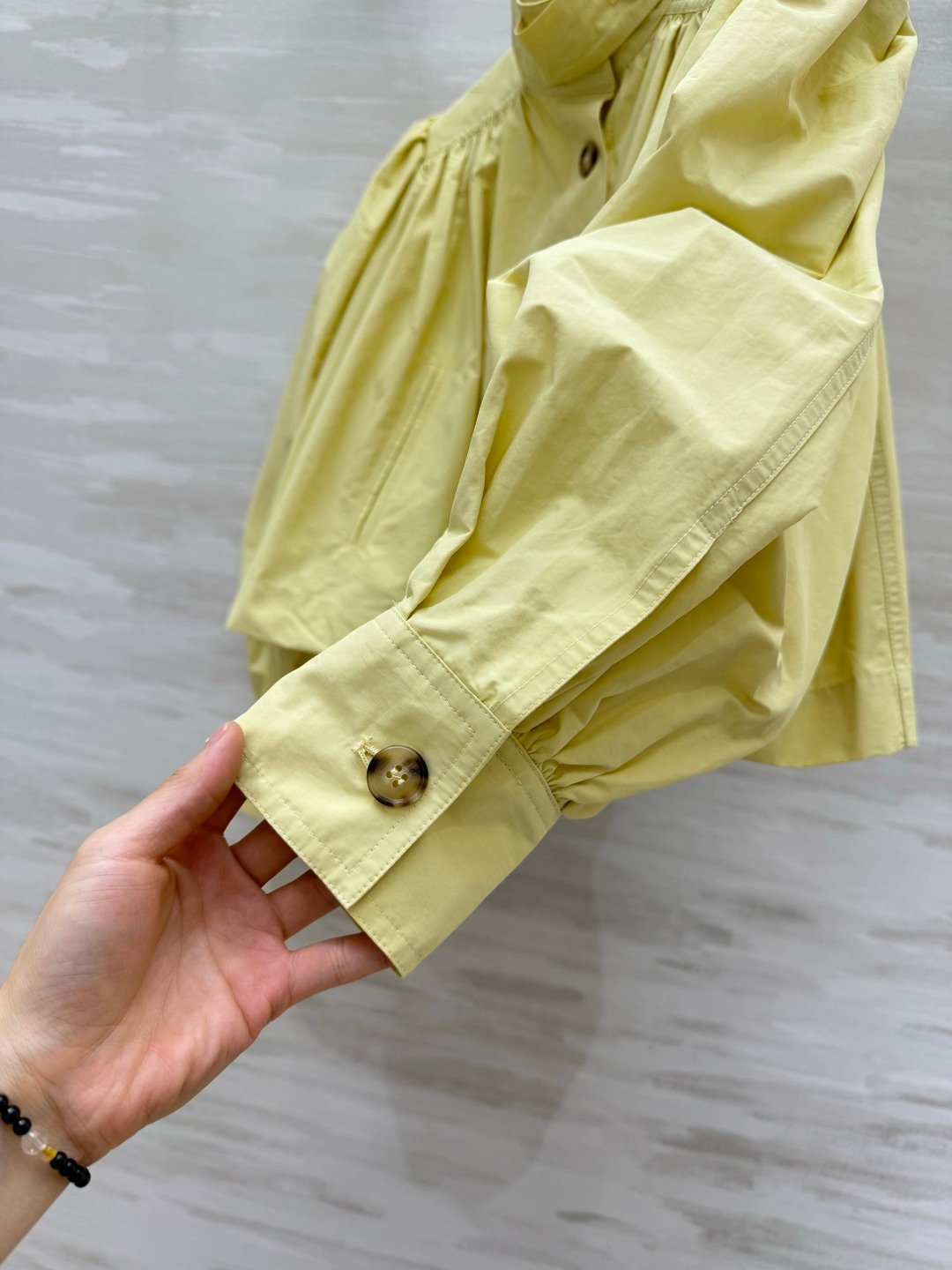 Chloé chemisier froncé jaune