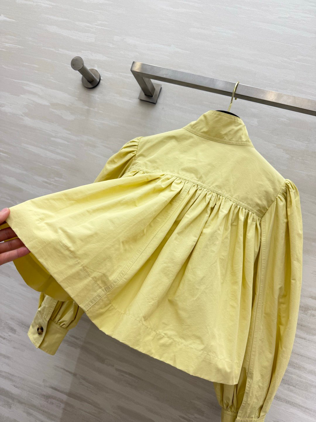 Chloé chemisier froncé jaune