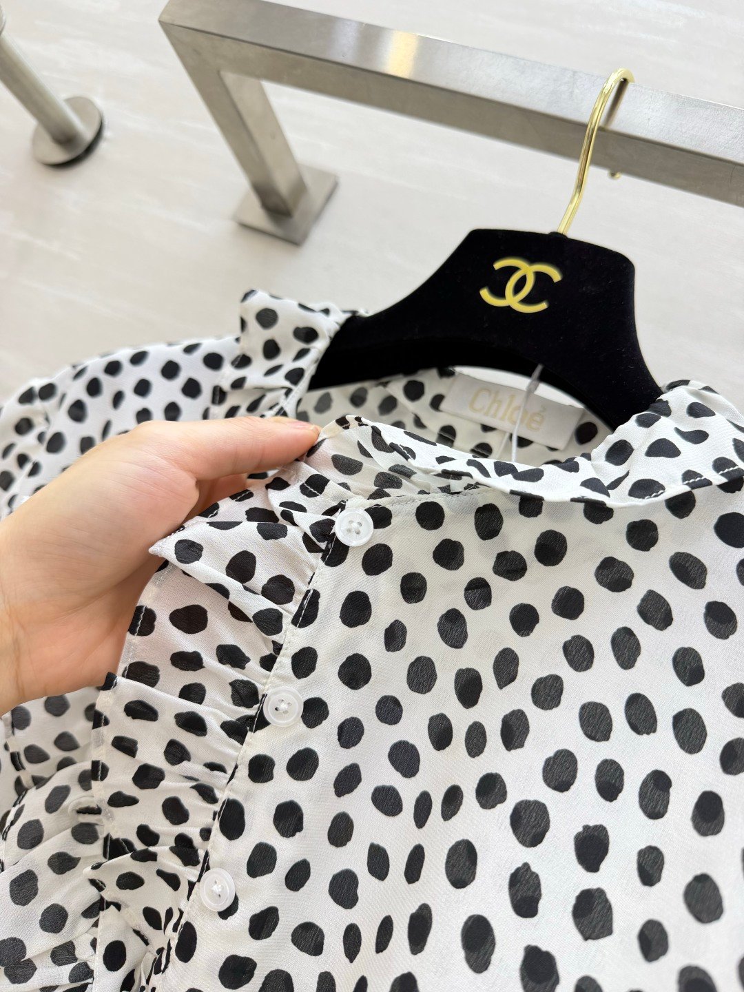Chloé chemisier à pois