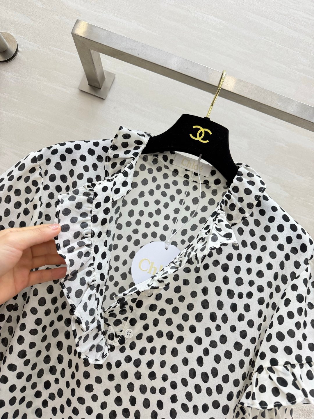 Chloé chemisier à pois
