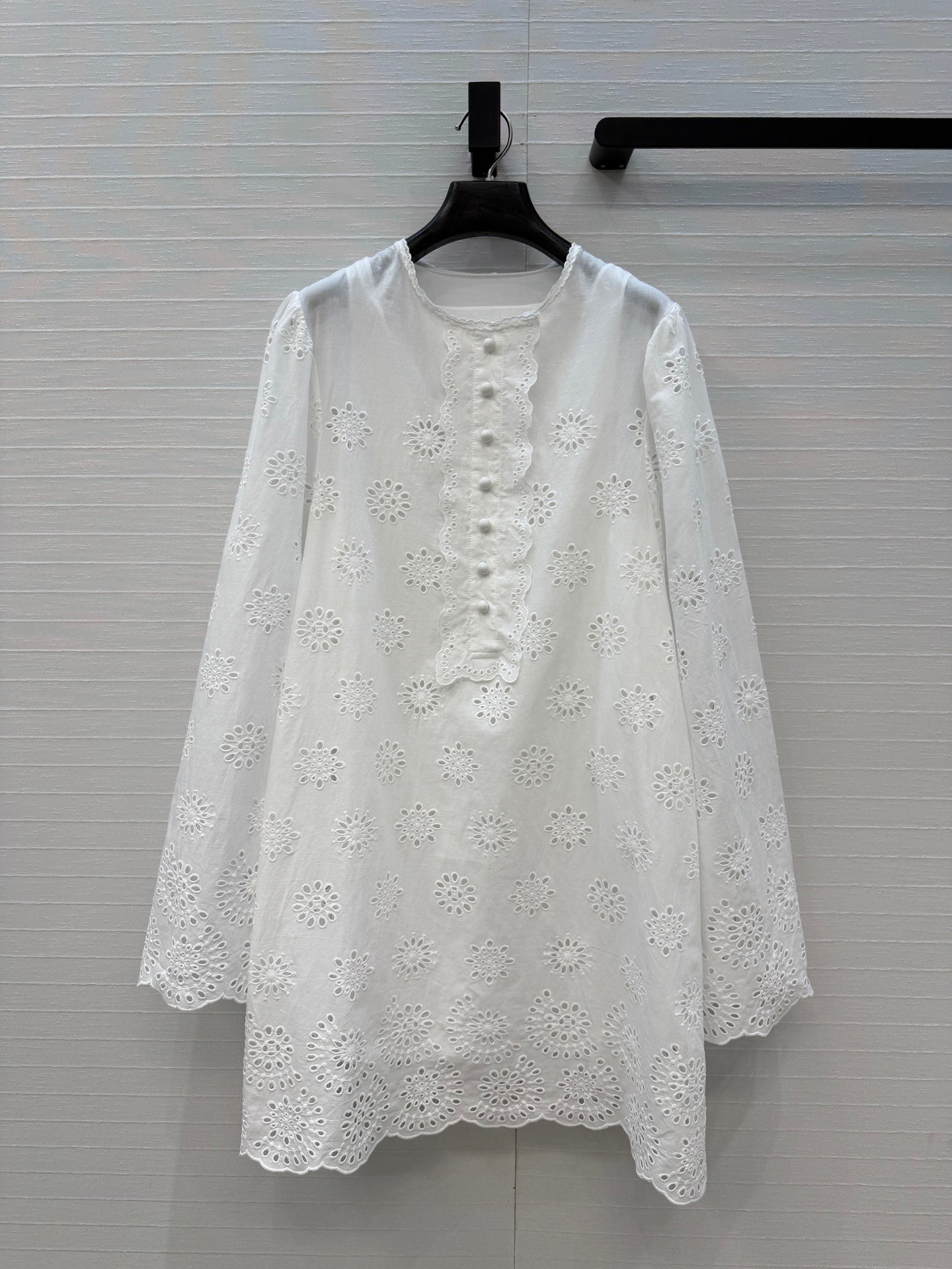 Chloé blouse blanche broderie anglaise