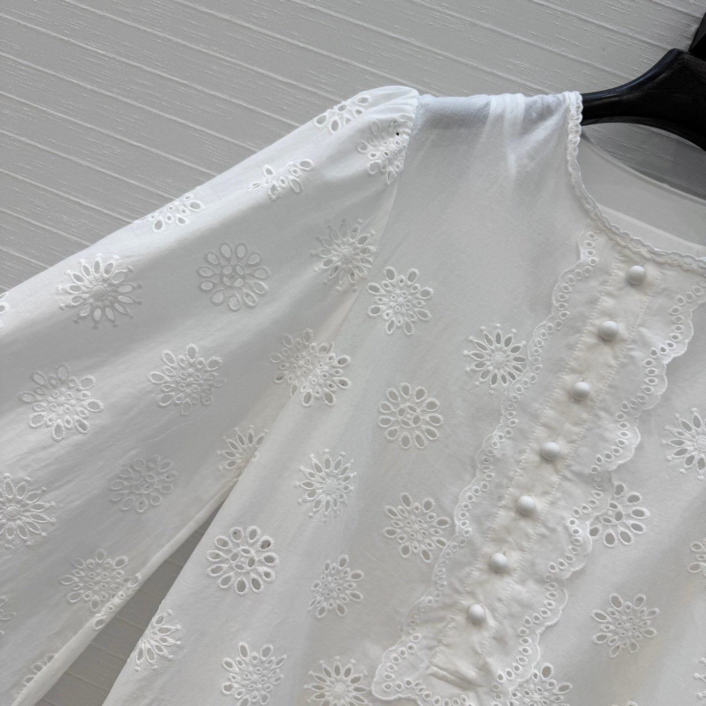 Chloé blouse blanche broderie anglaise