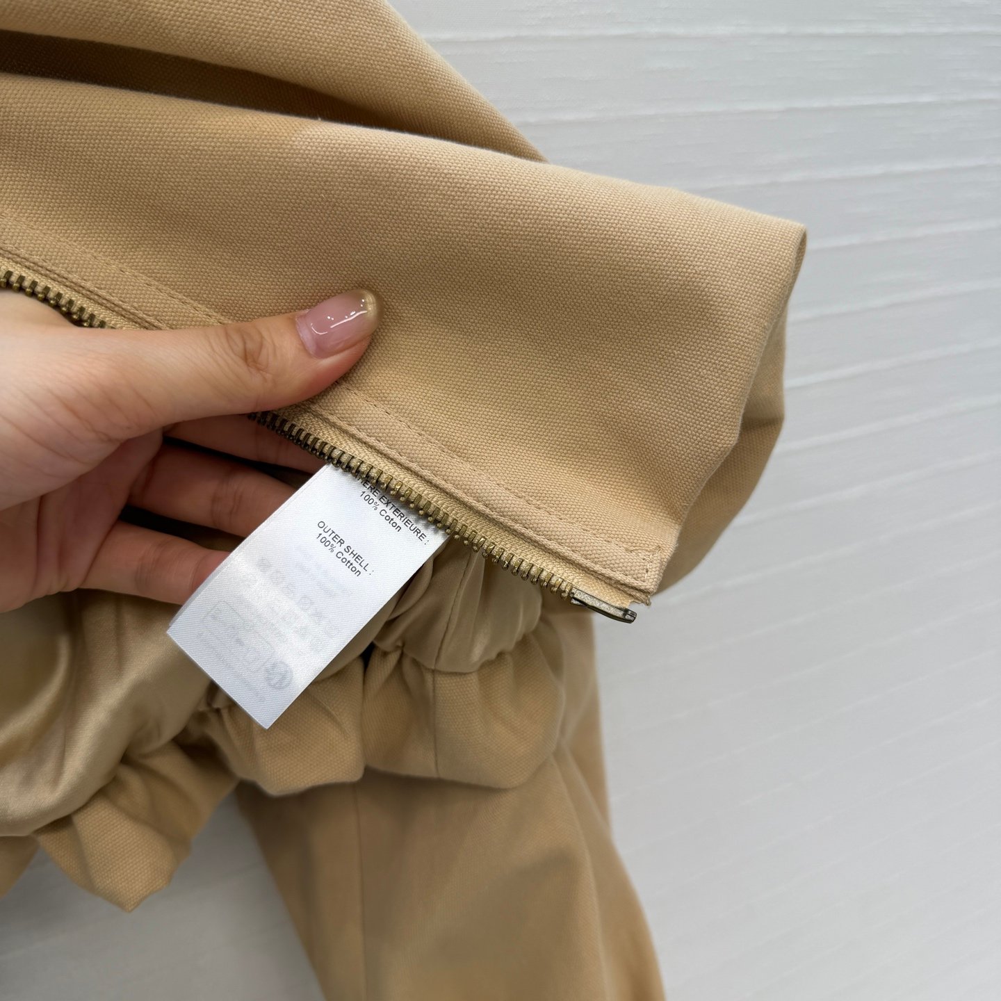 Chloé chemisier beige col montant