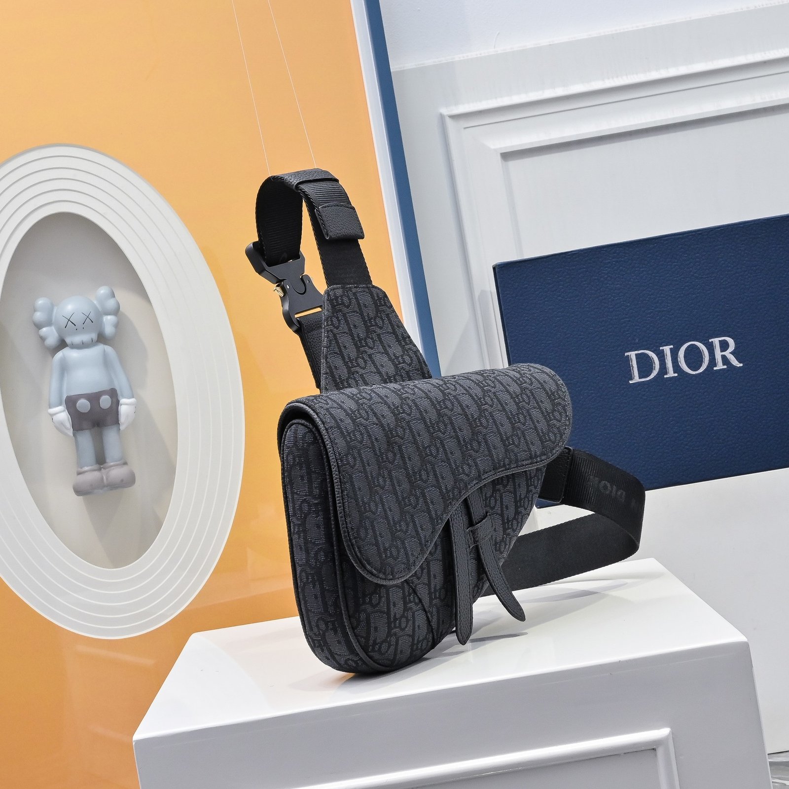 Dior Sacoche Saddle Cannage noire