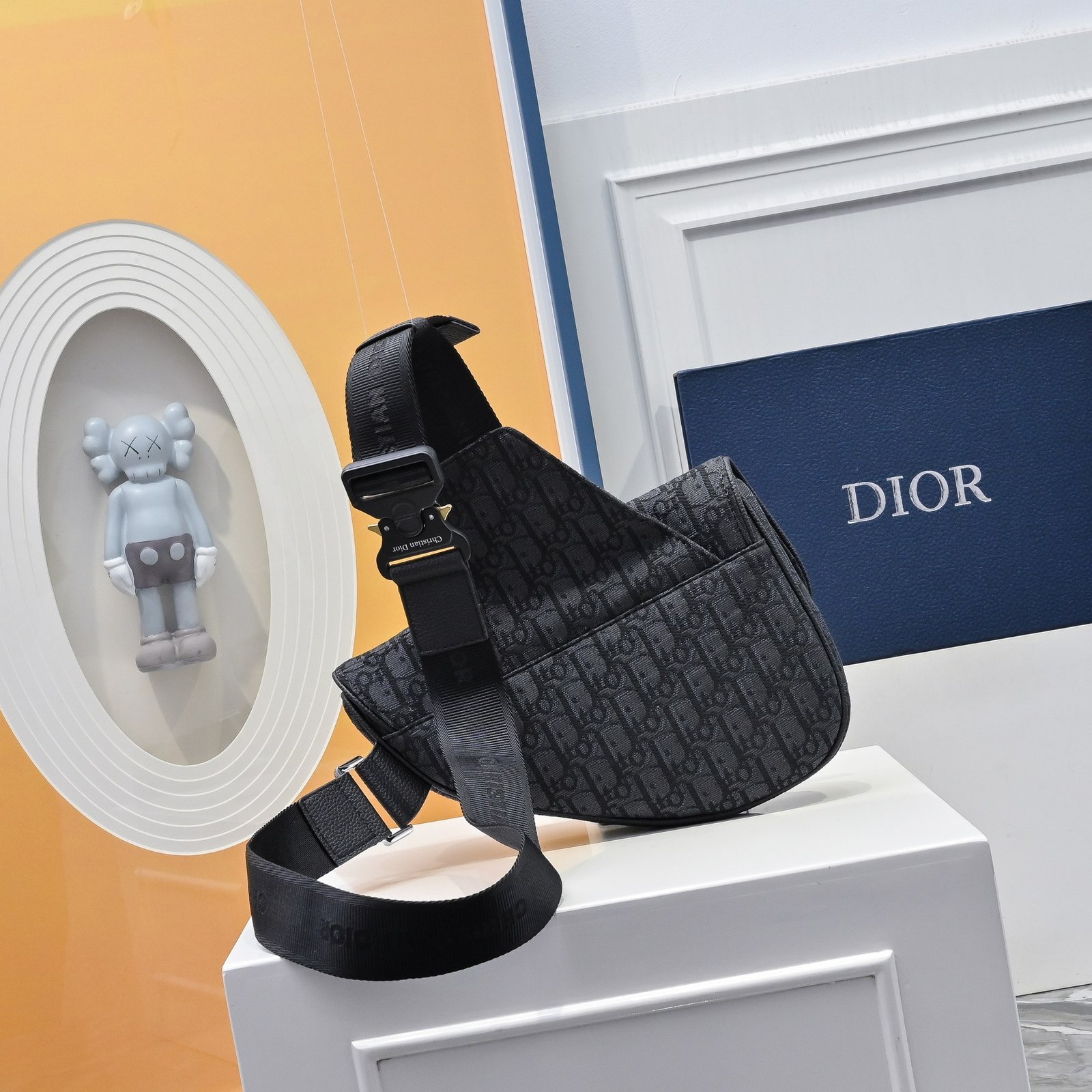 Dior Sacoche Saddle Cannage noire