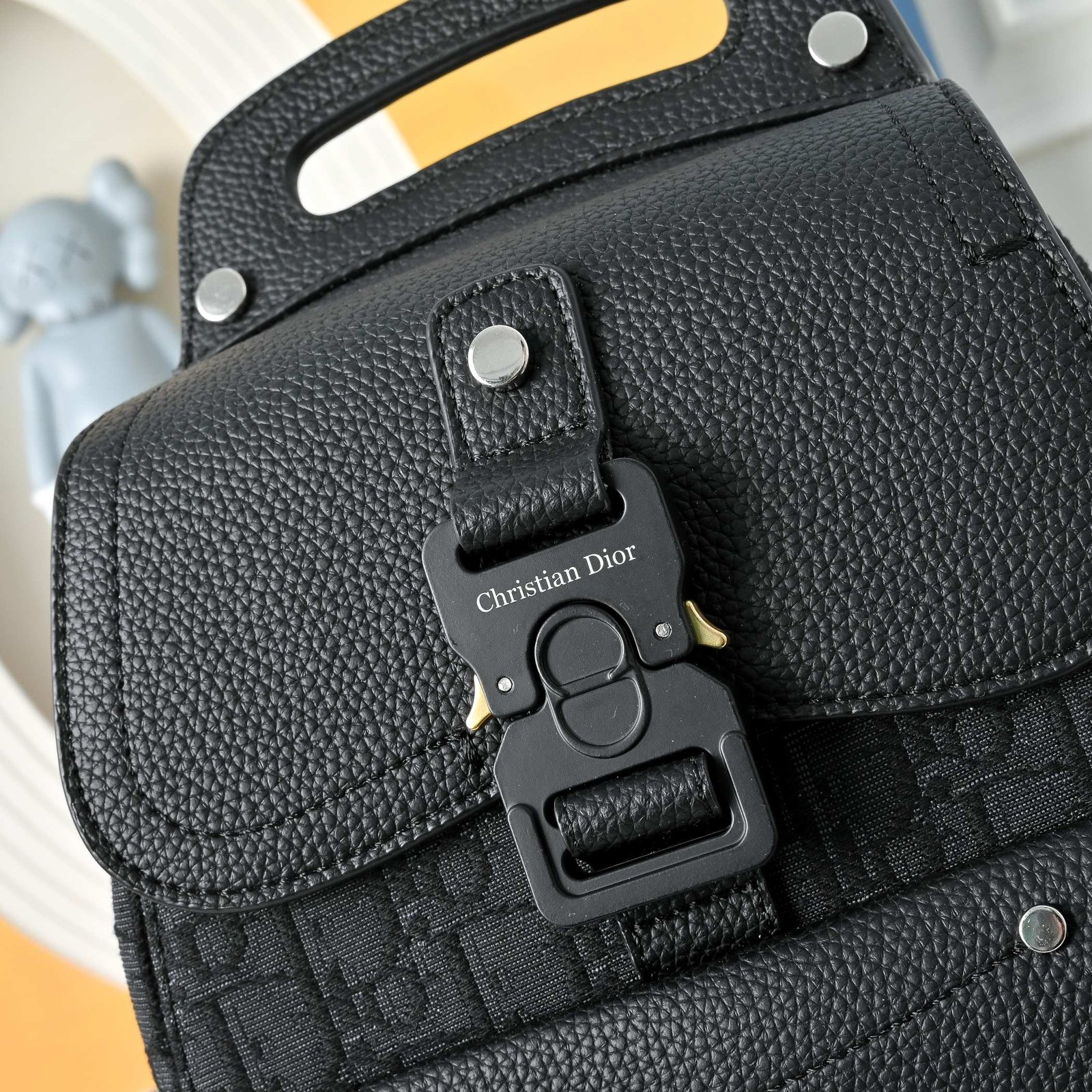 Dior Sacoche Saddle verticale noire