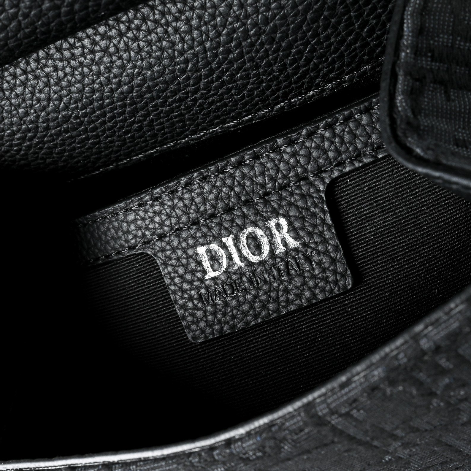 Dior Sacoche Saddle verticale noire