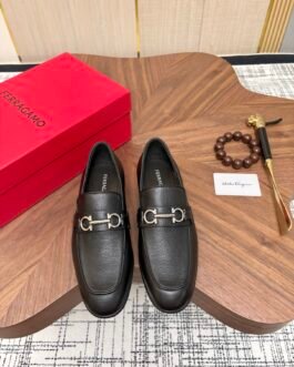 Ferragamo mocassins à mors en cuir