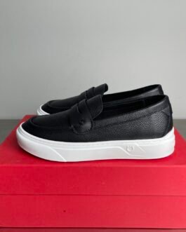 Ferragamo baskets slip-on en cuir
