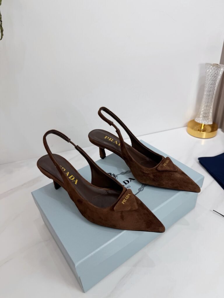 Prada Suede Slingback Pumps