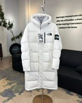 The North Face Parka longue blanche à capuche