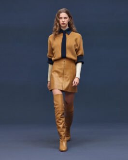 Hermès Ensemble Femme 6H2657DUND Pull & Mini-Jupe Trapèze – Automne-Hiver 2026