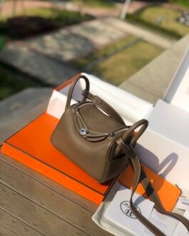 Hermès Lindy II Mini sac étoupe