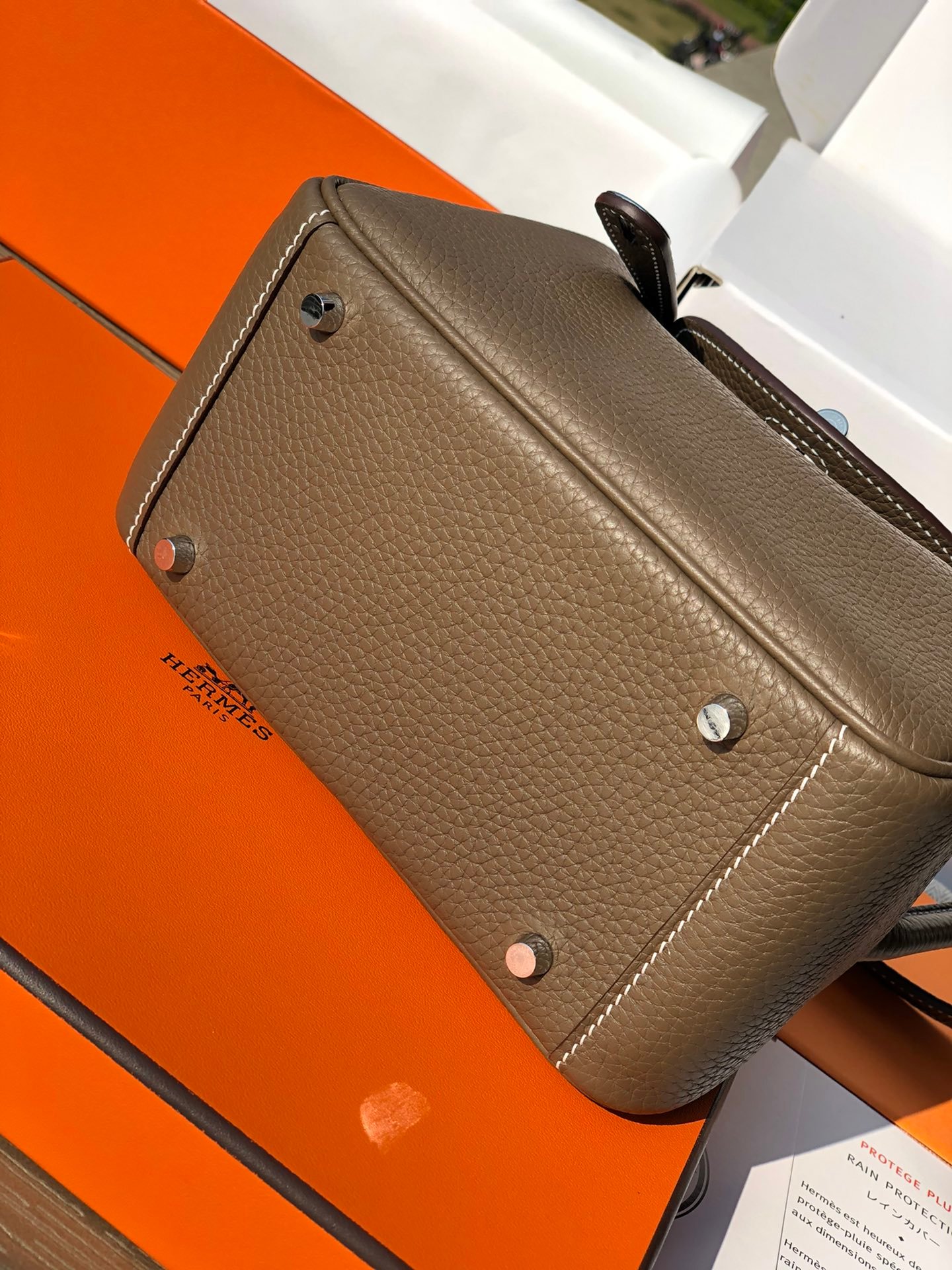 Hermès Lindy II Mini sac étoupe – Image 3