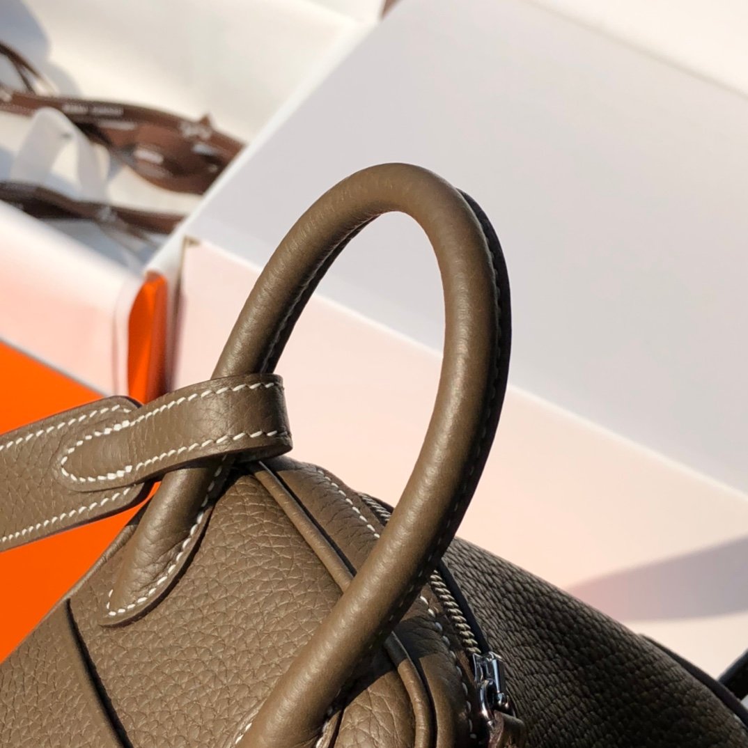 Hermès Lindy II Mini sac étoupe – Image 9