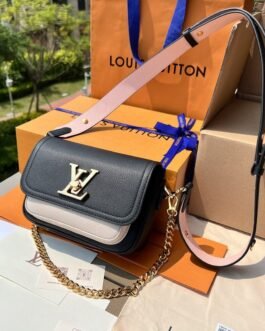 Louis Vuitton Sac porté croisé en cuir grainé – Noir