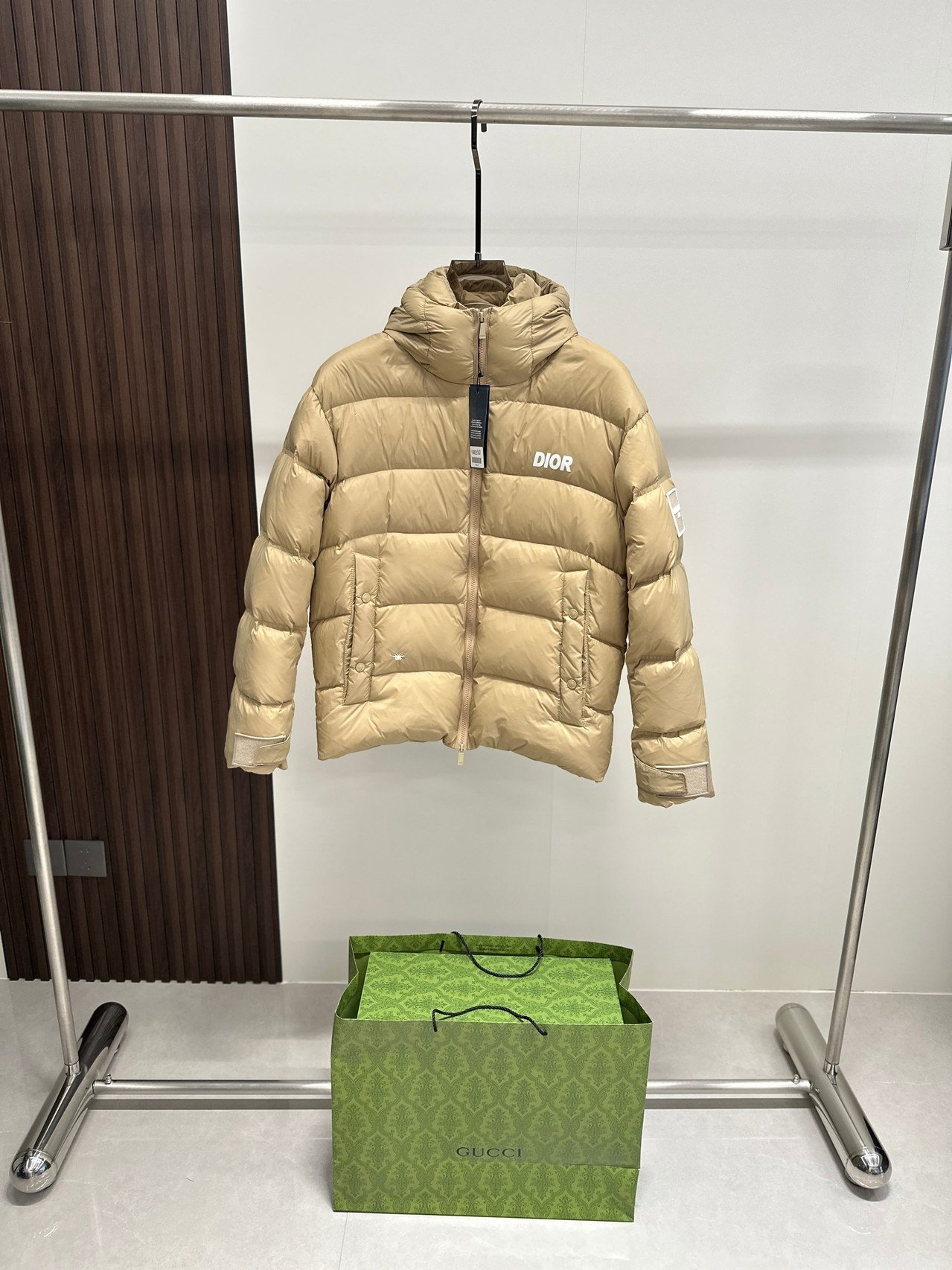 Dior Oblique Down Jacket – Doudoune jacquard beige